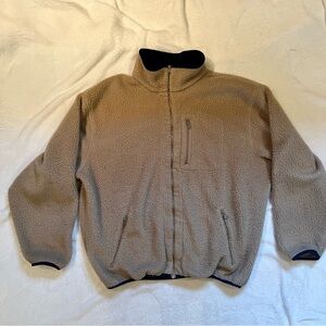 L.L. Bean Men's Zip-Up Tan Sweater